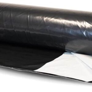 Black white mulch film roll for moisture retention and reflective crop protection