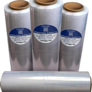 PE packaging film roll for pallet wrapping and industrial storage