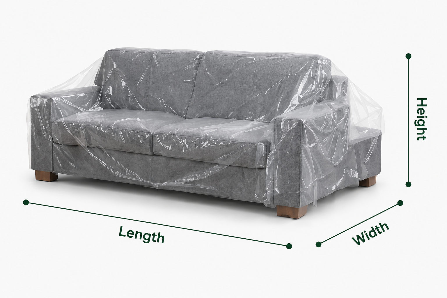 Industrial recycled plastic film rolls