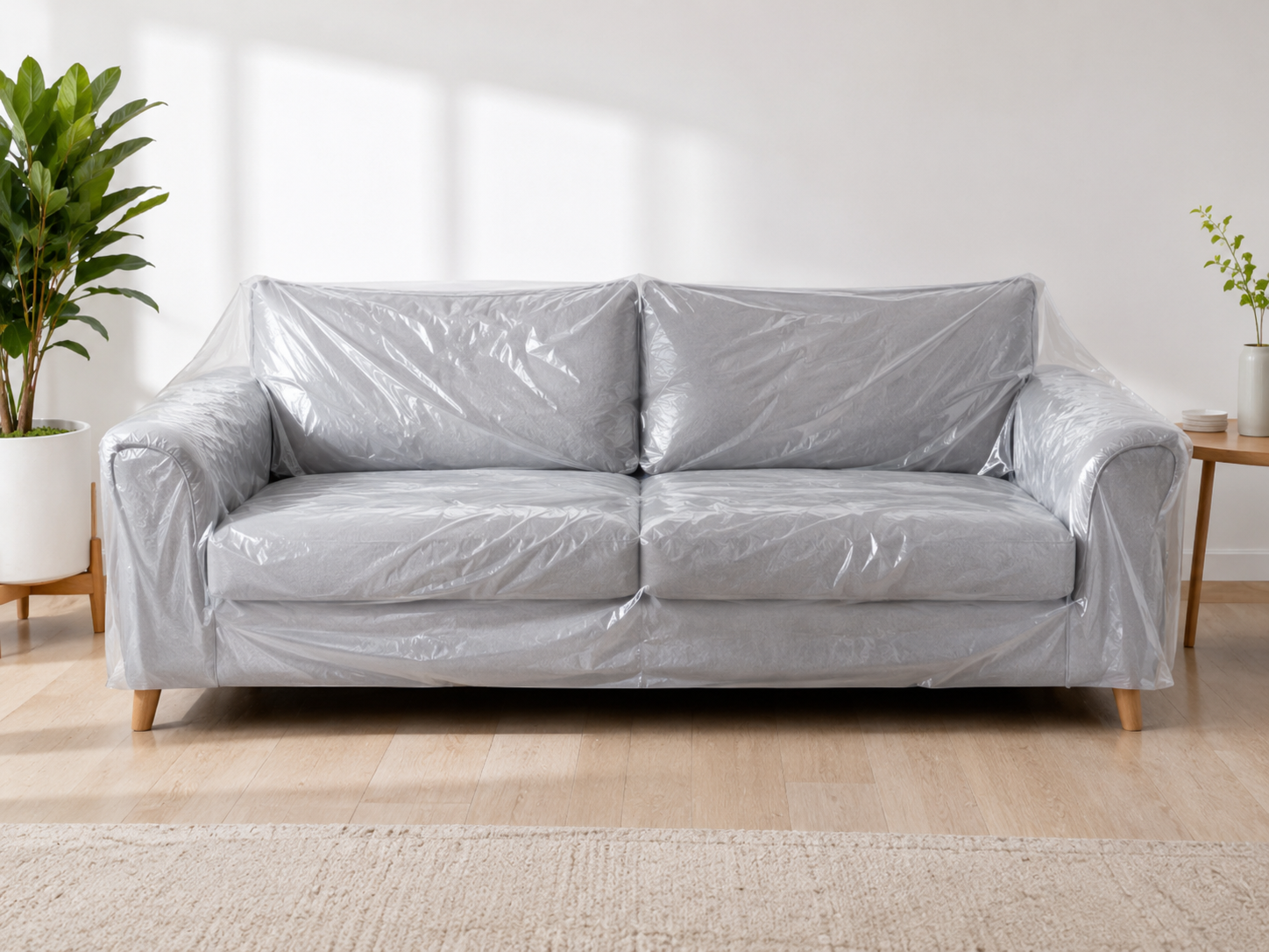 Plastic sofa cover product
