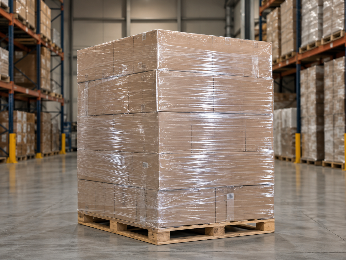 Stretch film for pallet wrapping