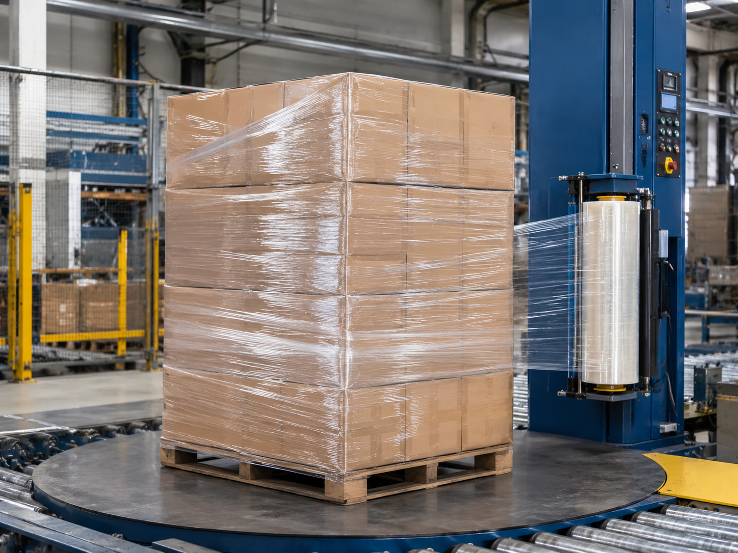 Stretch film for factory production