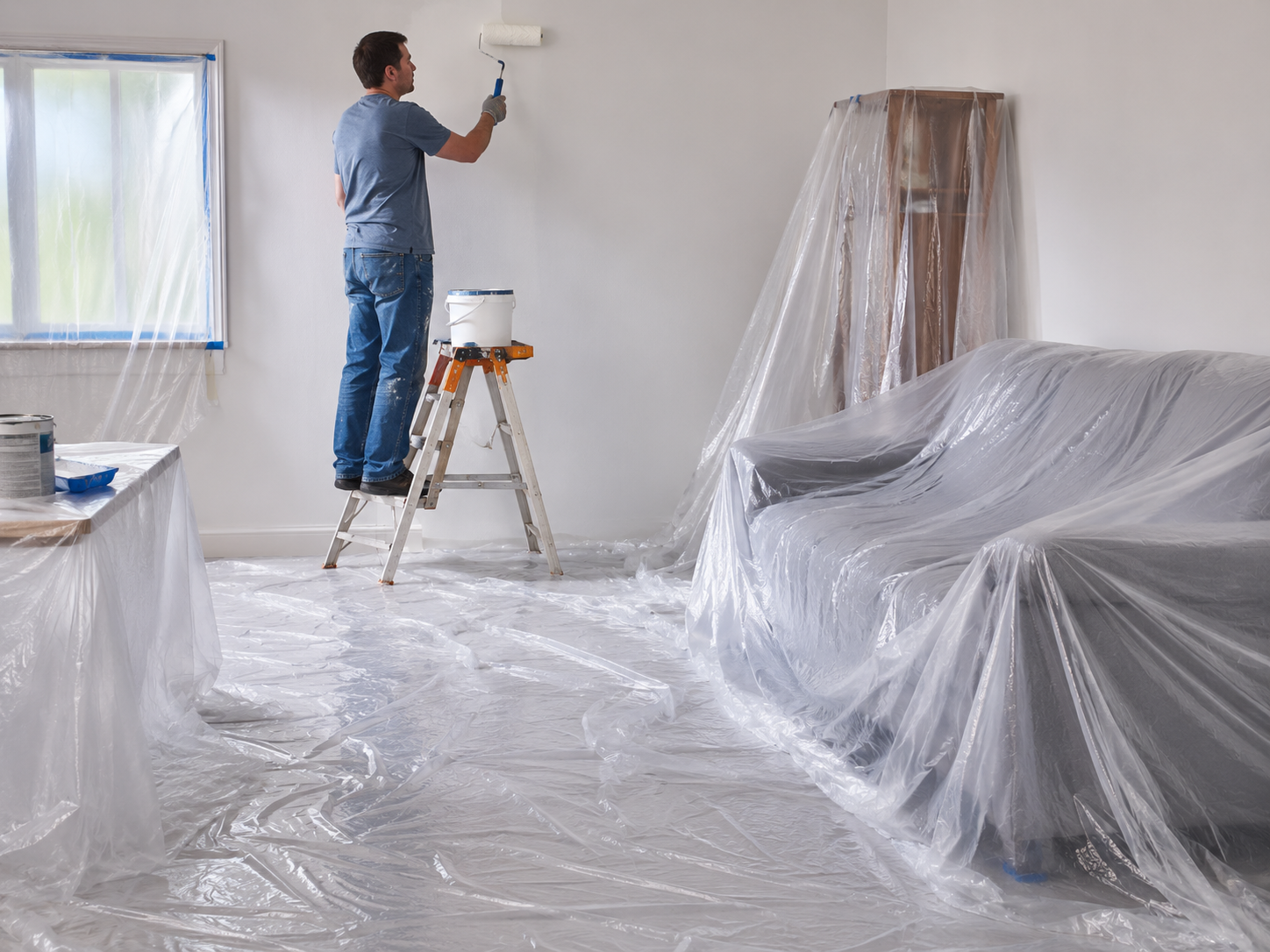 Plastic Drop Cloth Image 2