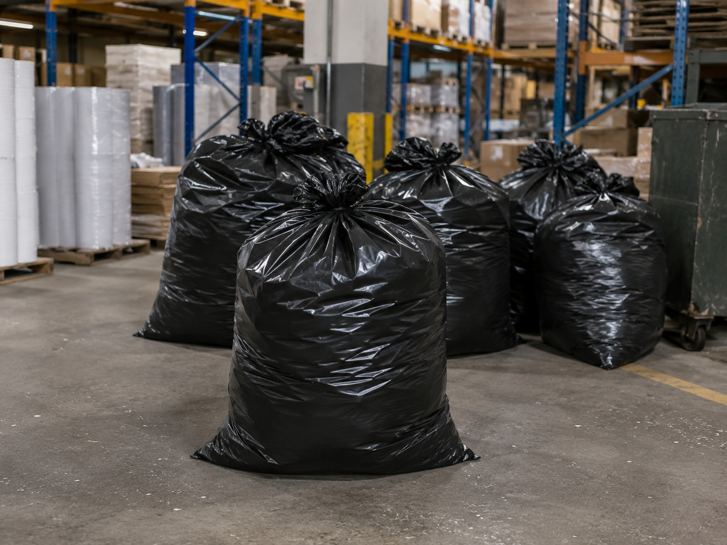 Contractor bags for renovation cleanup