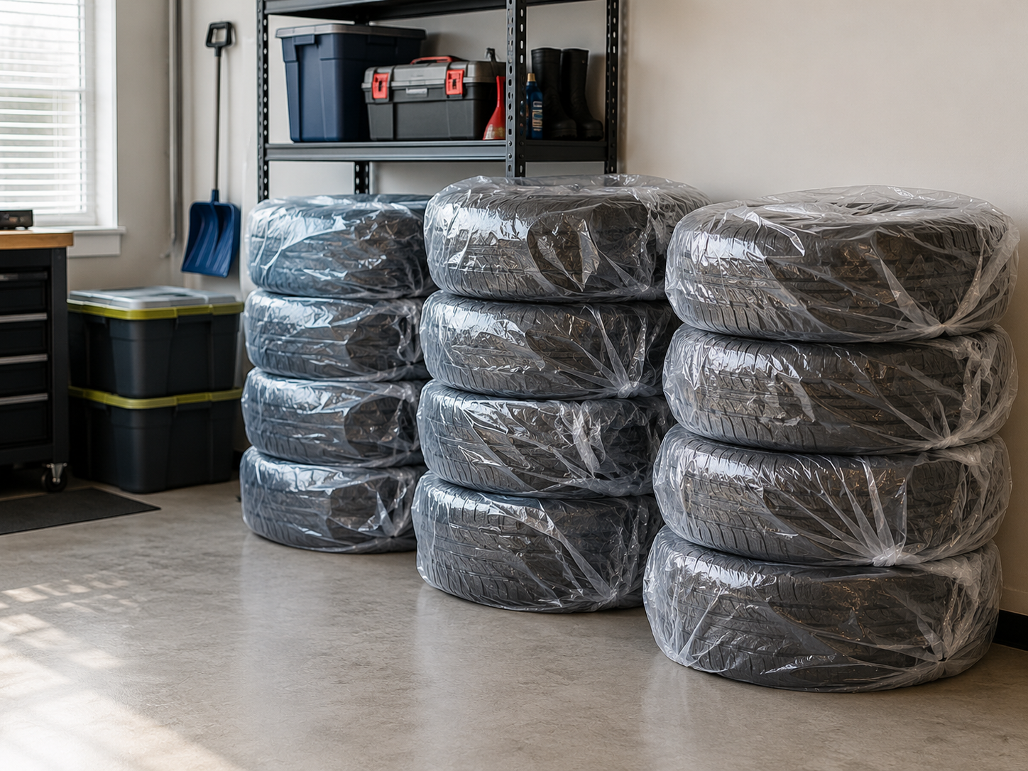 Plastic tire bags for wholesale packaging