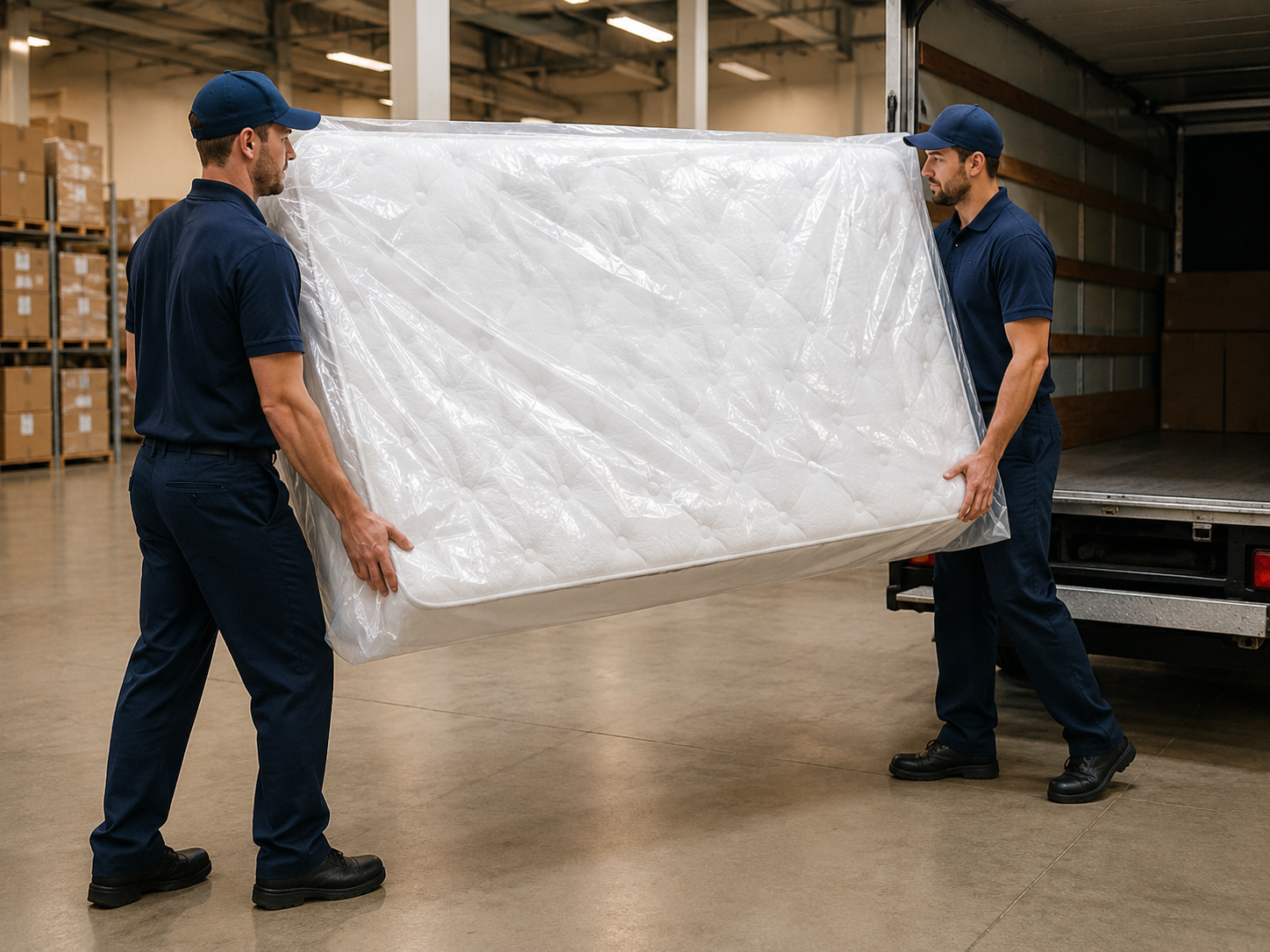 Plastic mattress bags for mattress moving