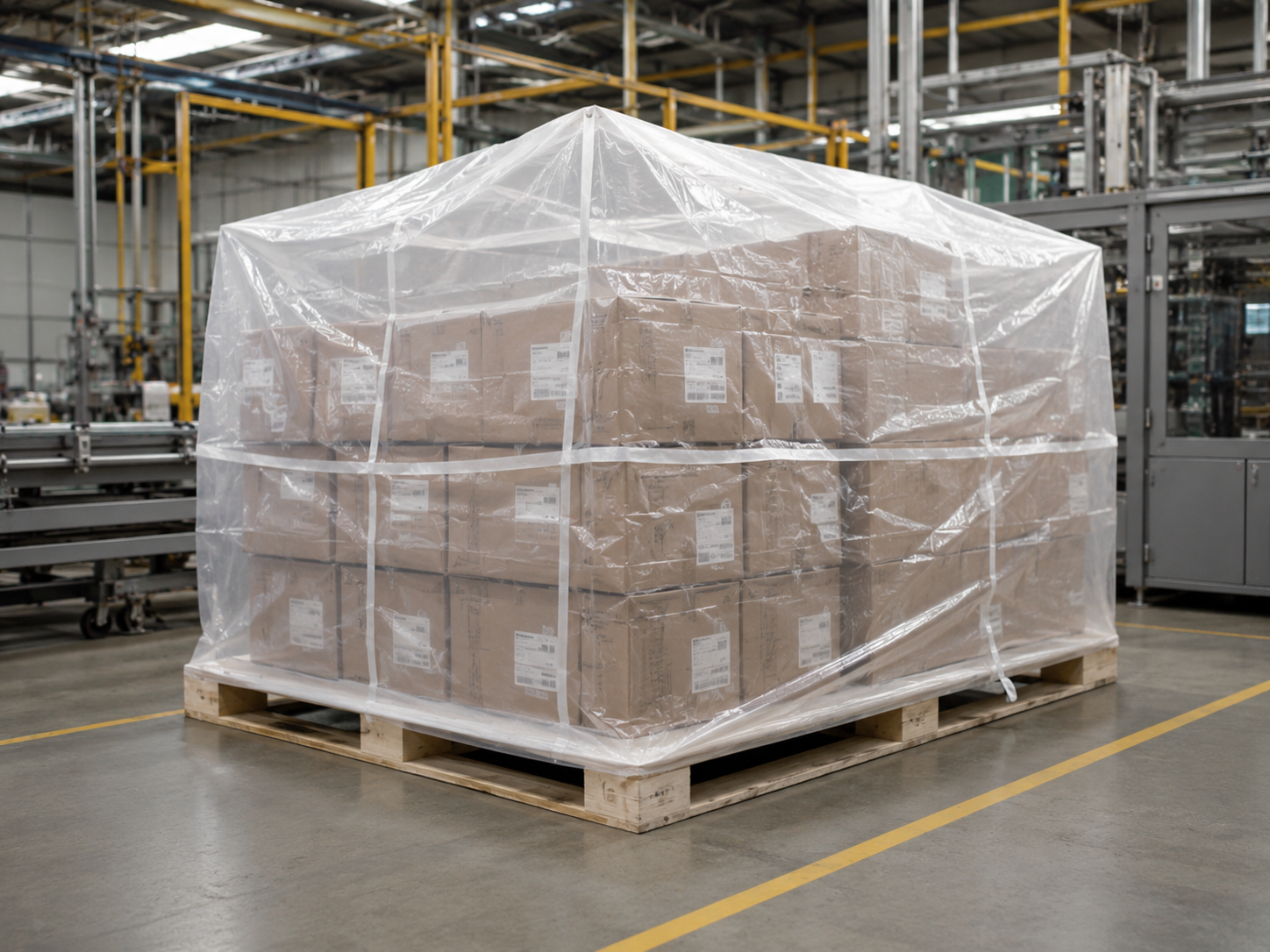 Square bottom bags for industrial packaging