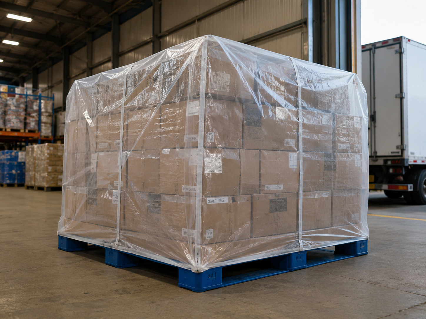 Square bottom bags for warehouse storage