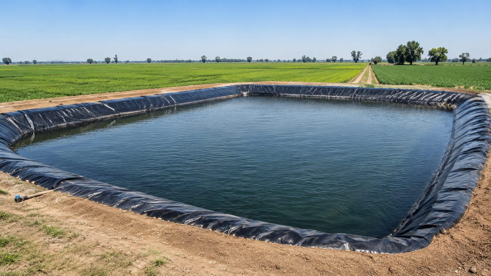 Pond liner film for fish ponds