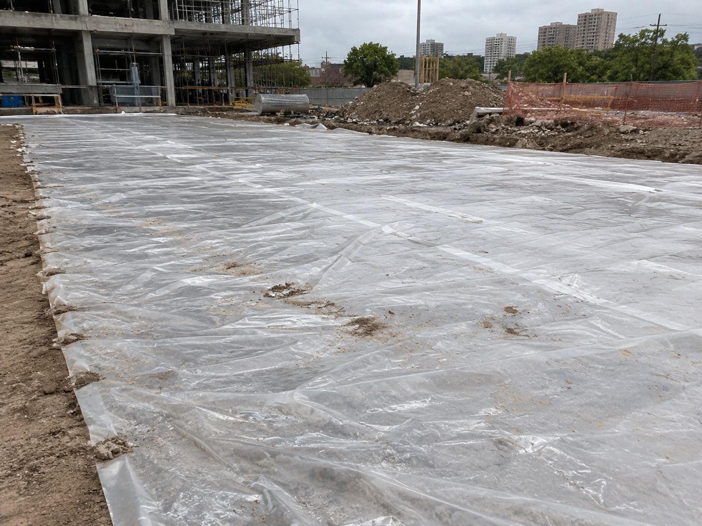 Building film for concrete curing