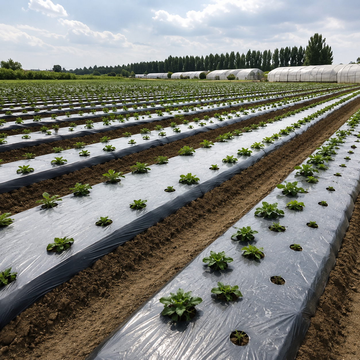 Black White Mulch Film