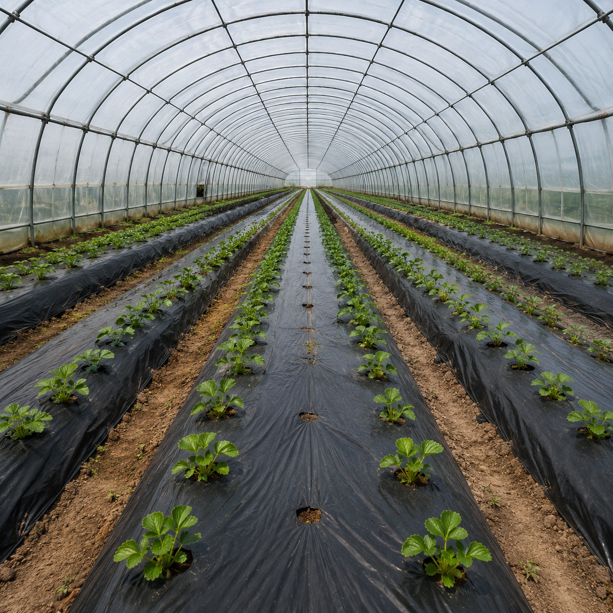 Black mulch film for orchard ground cover