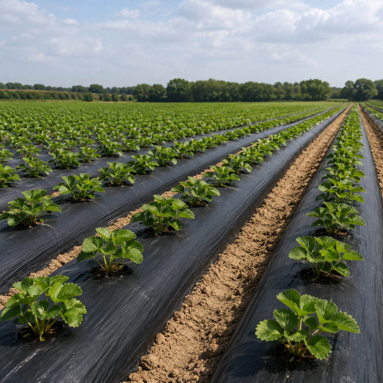 Black mulch film for high value crops