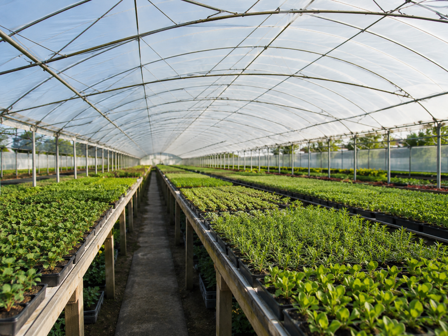 Greenhouse plastic roll for nursery houses