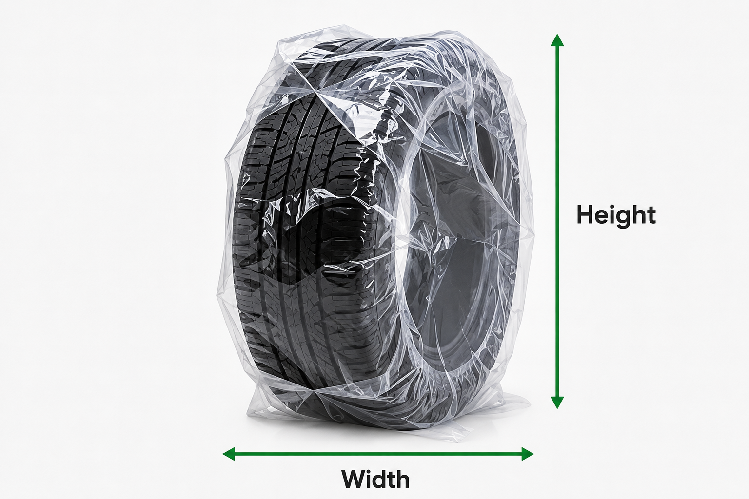 Packaging and storage plastic film rolls