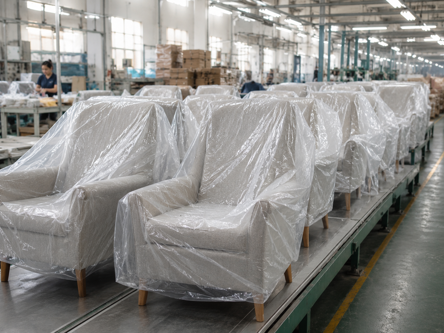 Plastic Chair Cover for Furniture Factory Packing