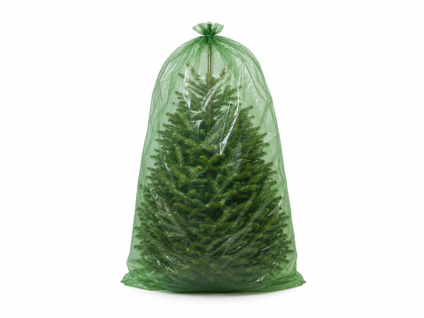 Green Christmas Tree Bag