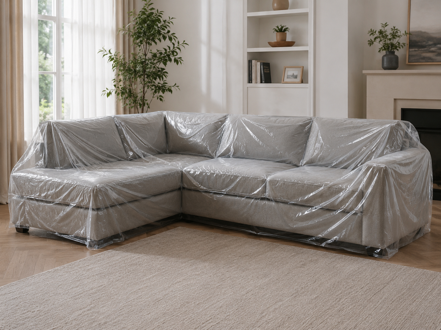 plastic sofa cover