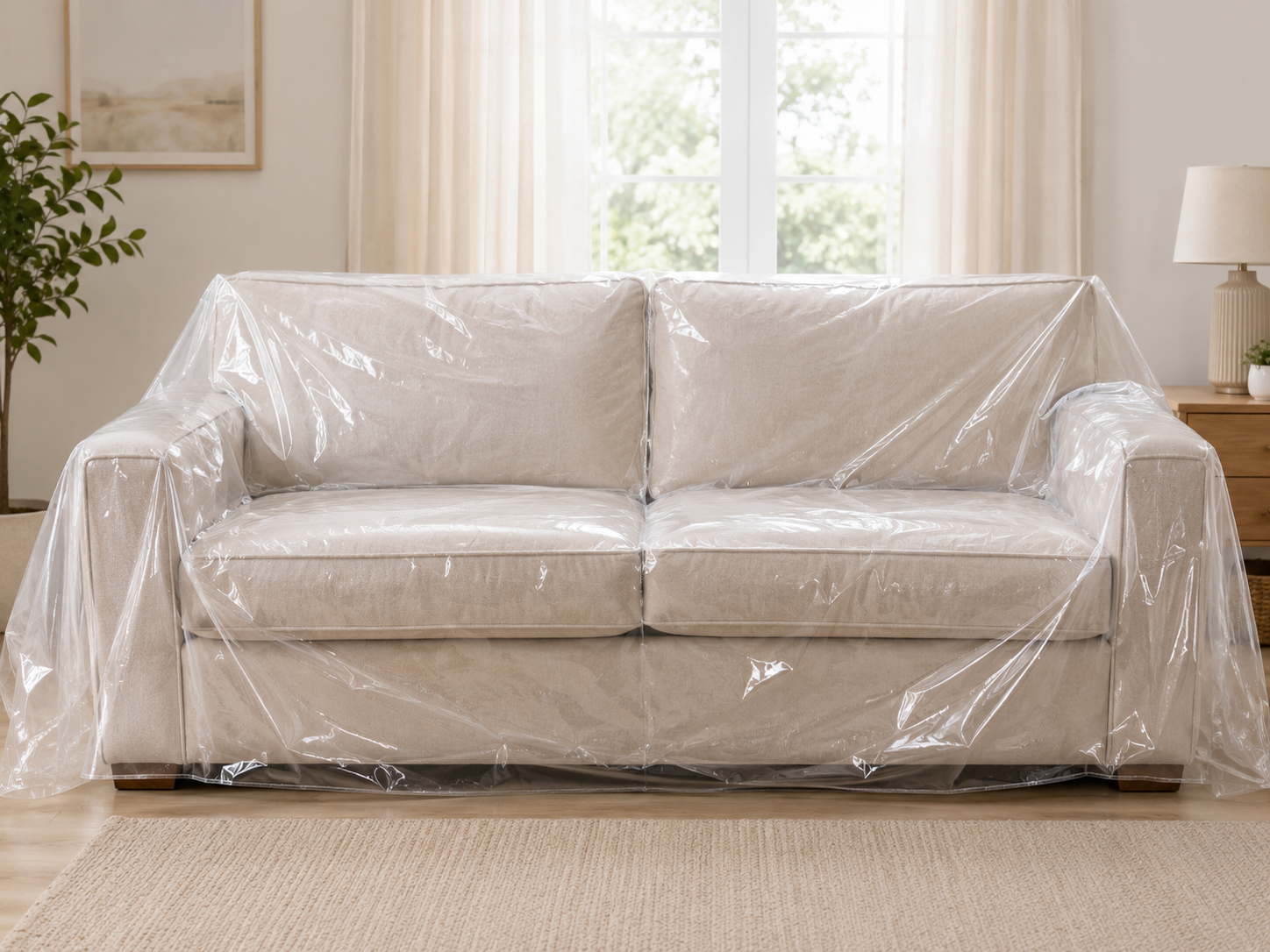 Clear Plastic Sofa Cover