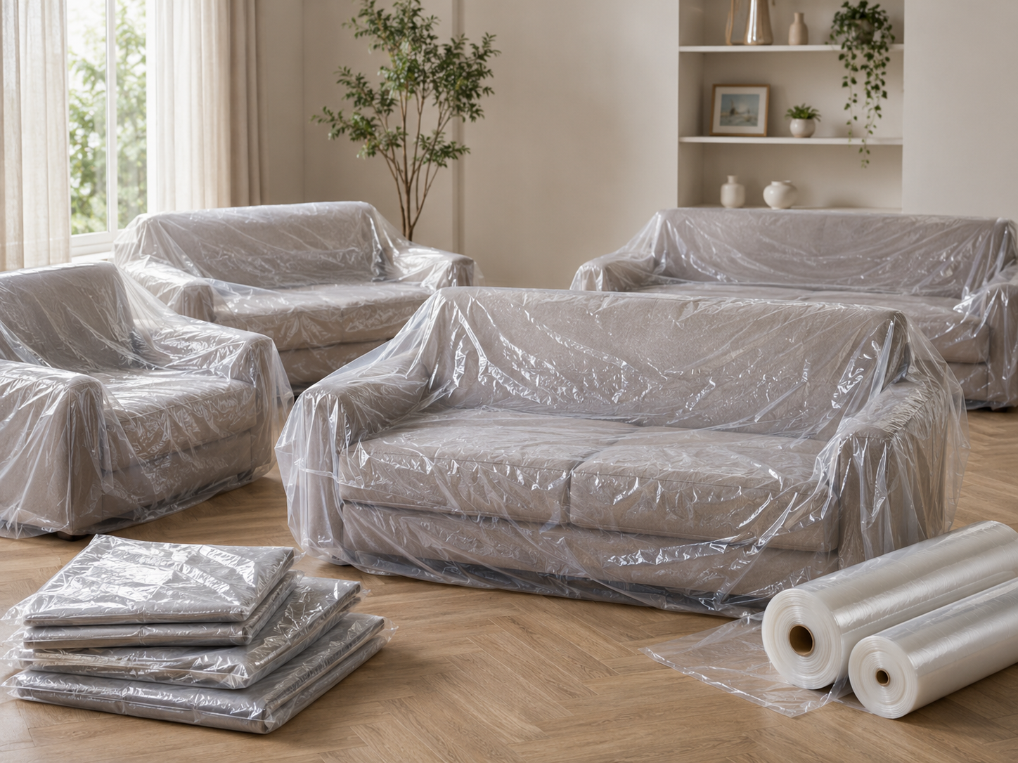 Custom Plastic Sofa Cover