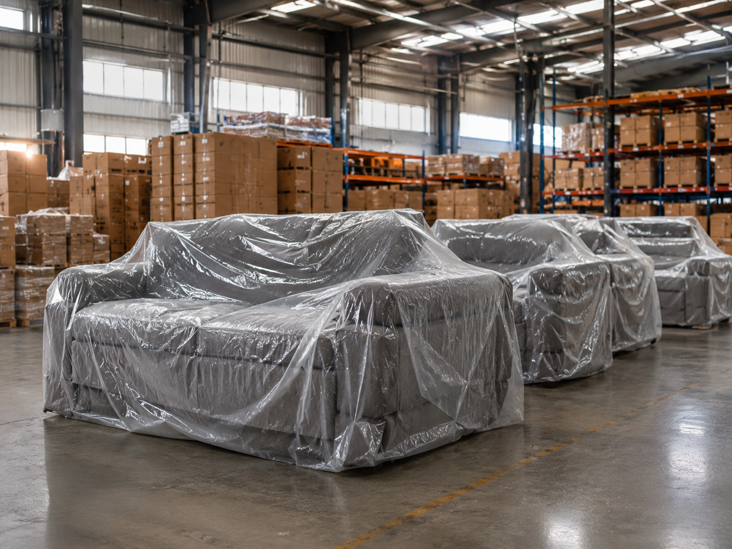 Plastic Sofa Cover for Export Packing