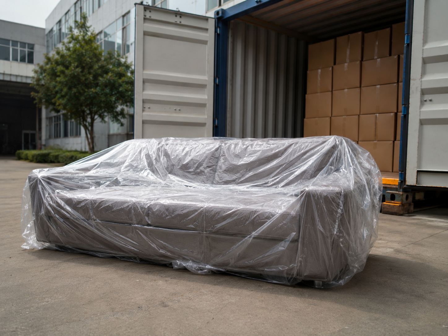 Plastic Sofa Cover for Retail Furniture Protection