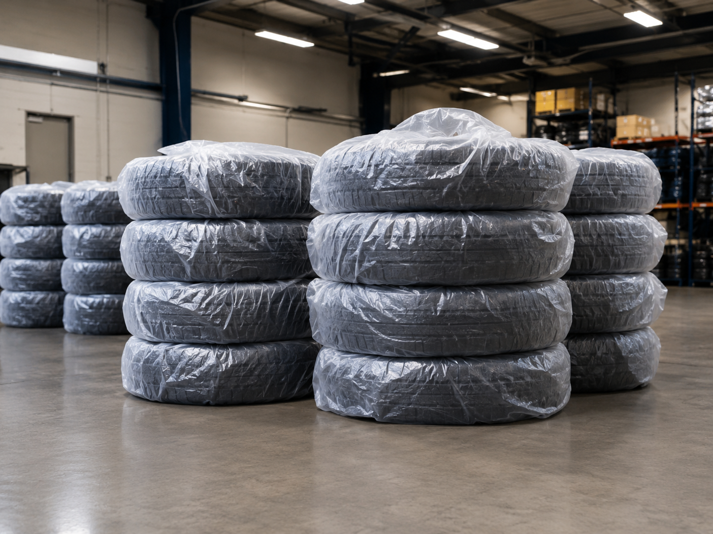 Plastic Tire Bags for Warehouse Tire Protection