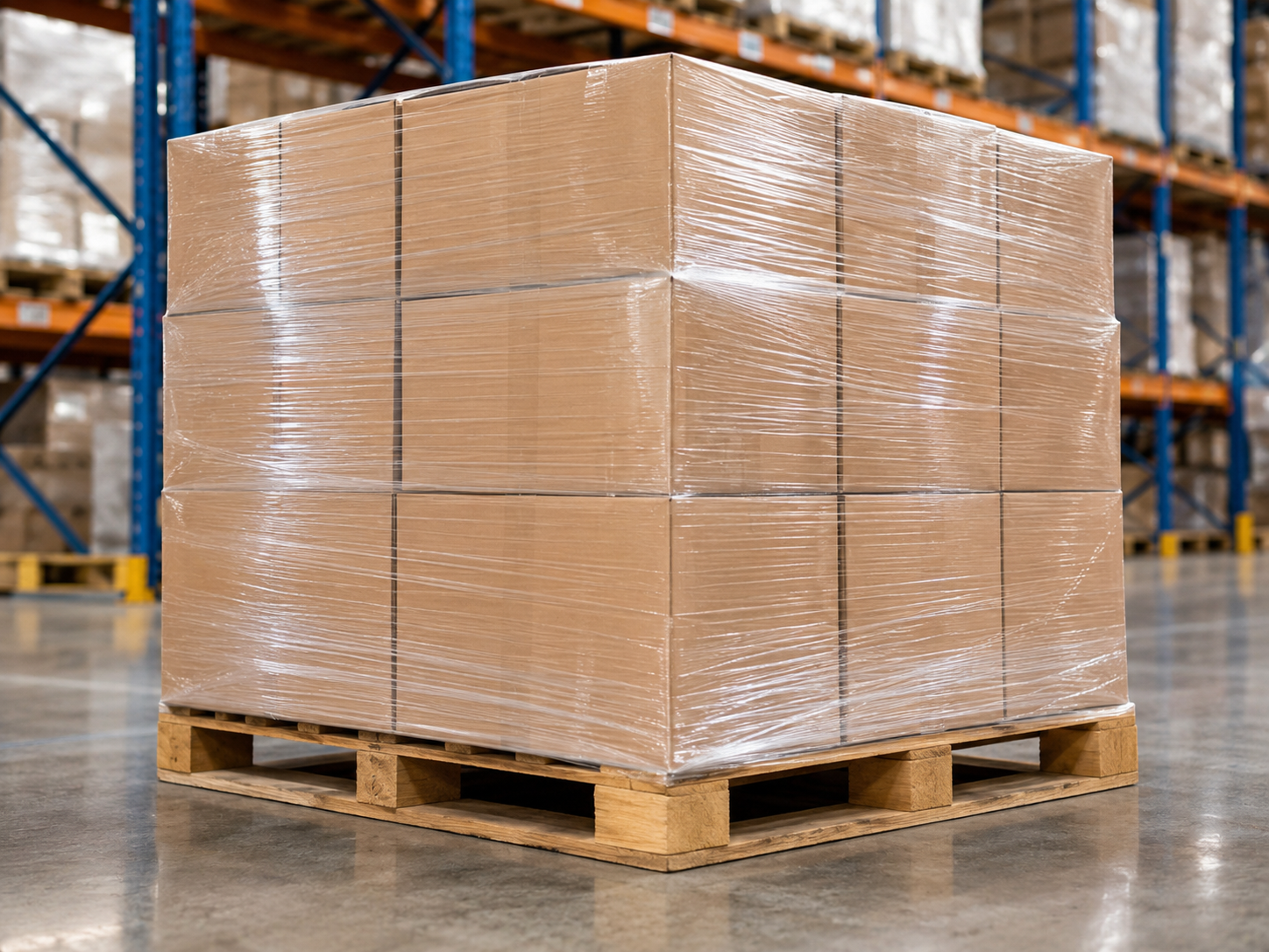 Stretch Film Final Packing and Palletizing