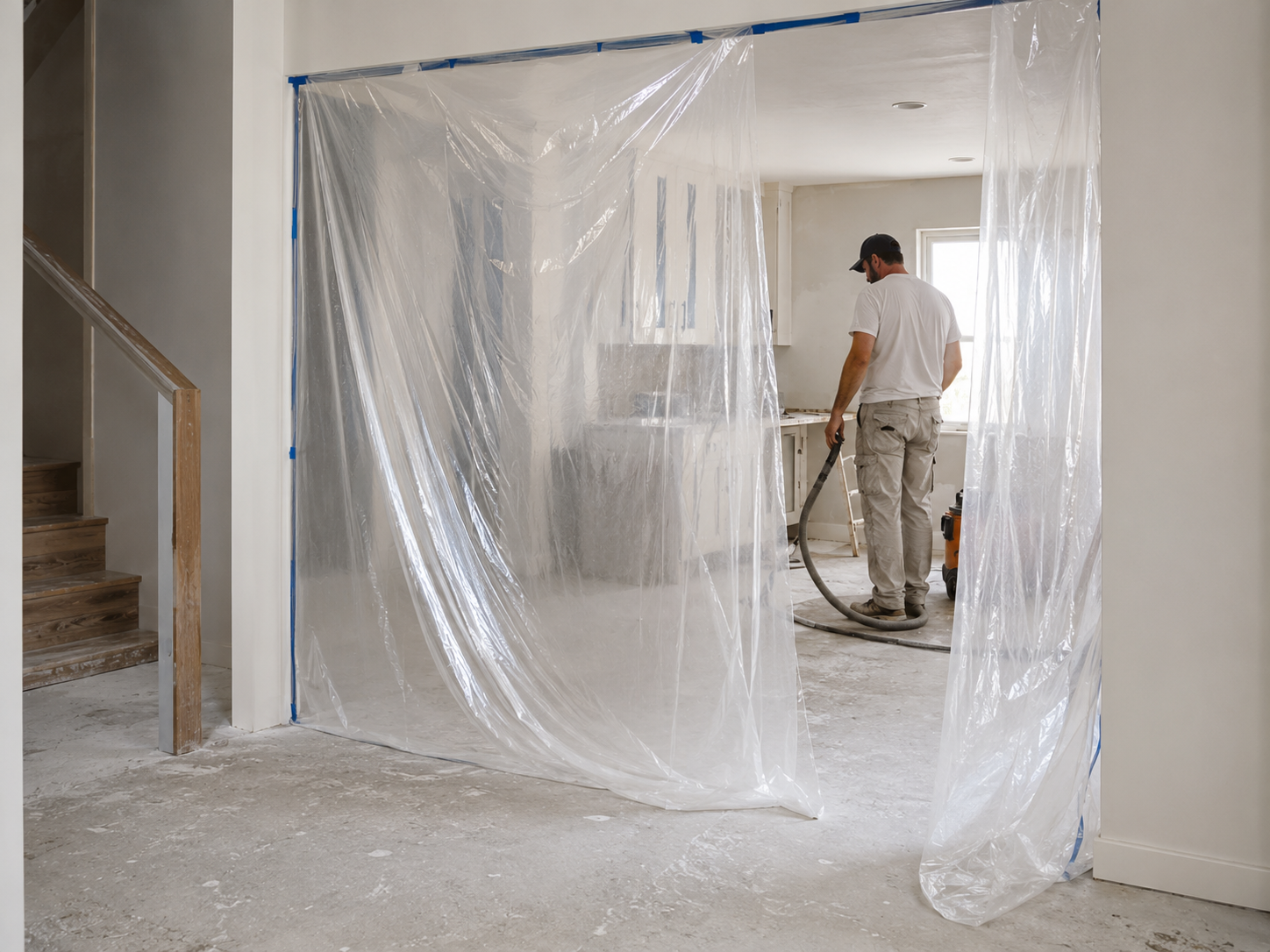 Renovation Dust Control Plastic Sheeting