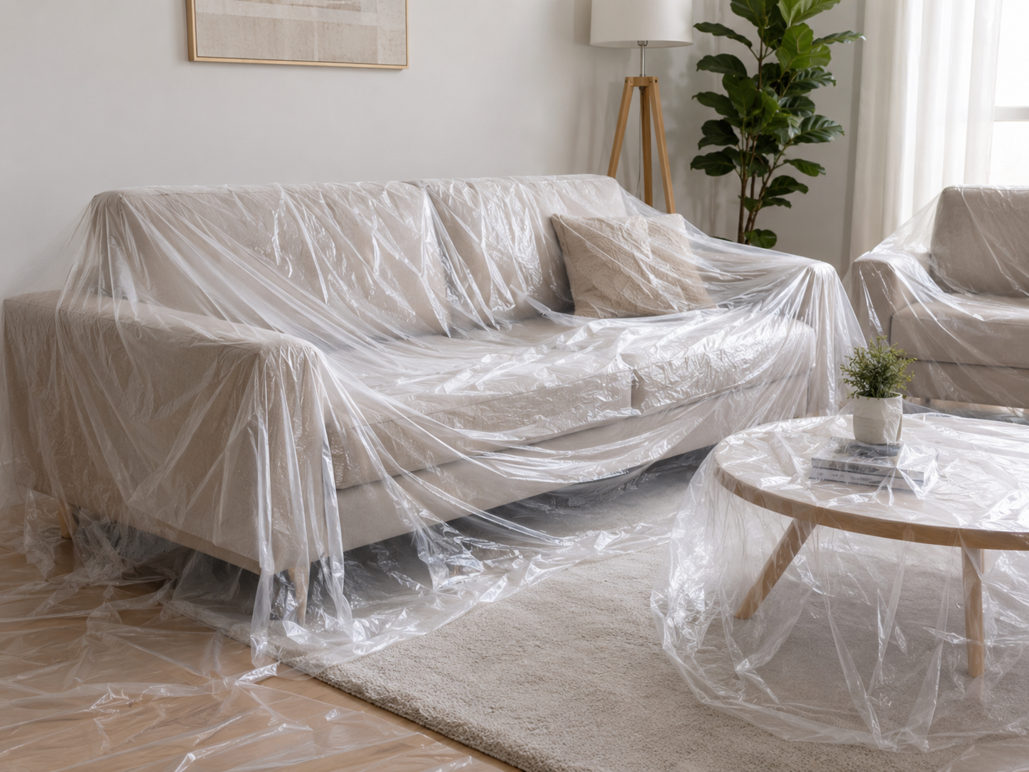 Furniture Covering Plastic Dust Sheet