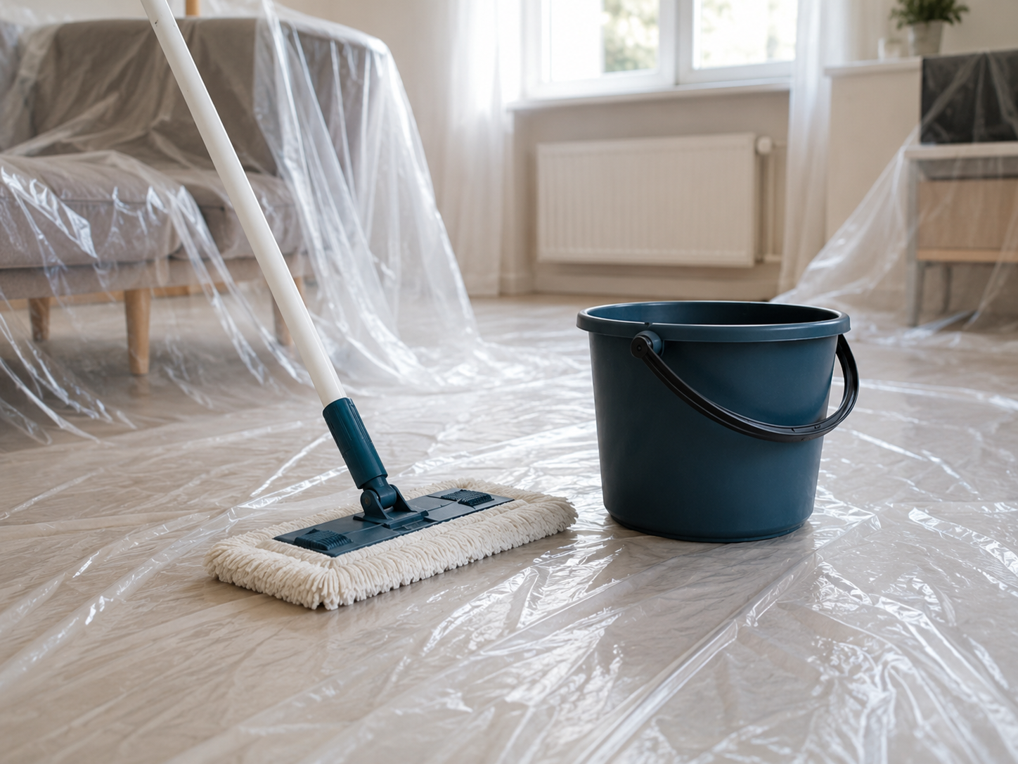 Cleaning and Maintenance Plastic Dust Sheet