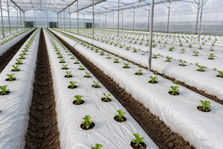 White and black co-extruded mulch film