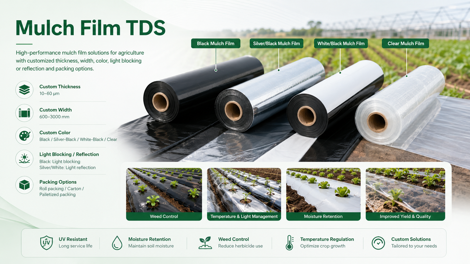 Mulch film technical data sheet
